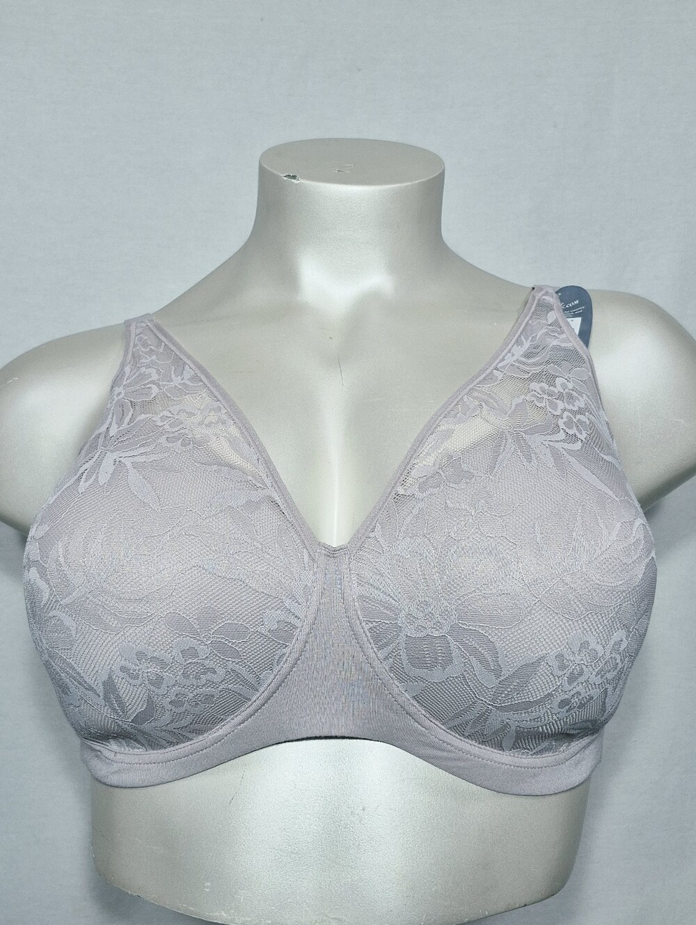 2XL Bali DF7594 Breathe Cotton Modal Wireless T-Shirt Bra‎ Dusty Lavender NWT